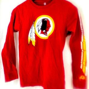 Washington Redskins kids long sleeve jersey..vintage look…size M 10-12